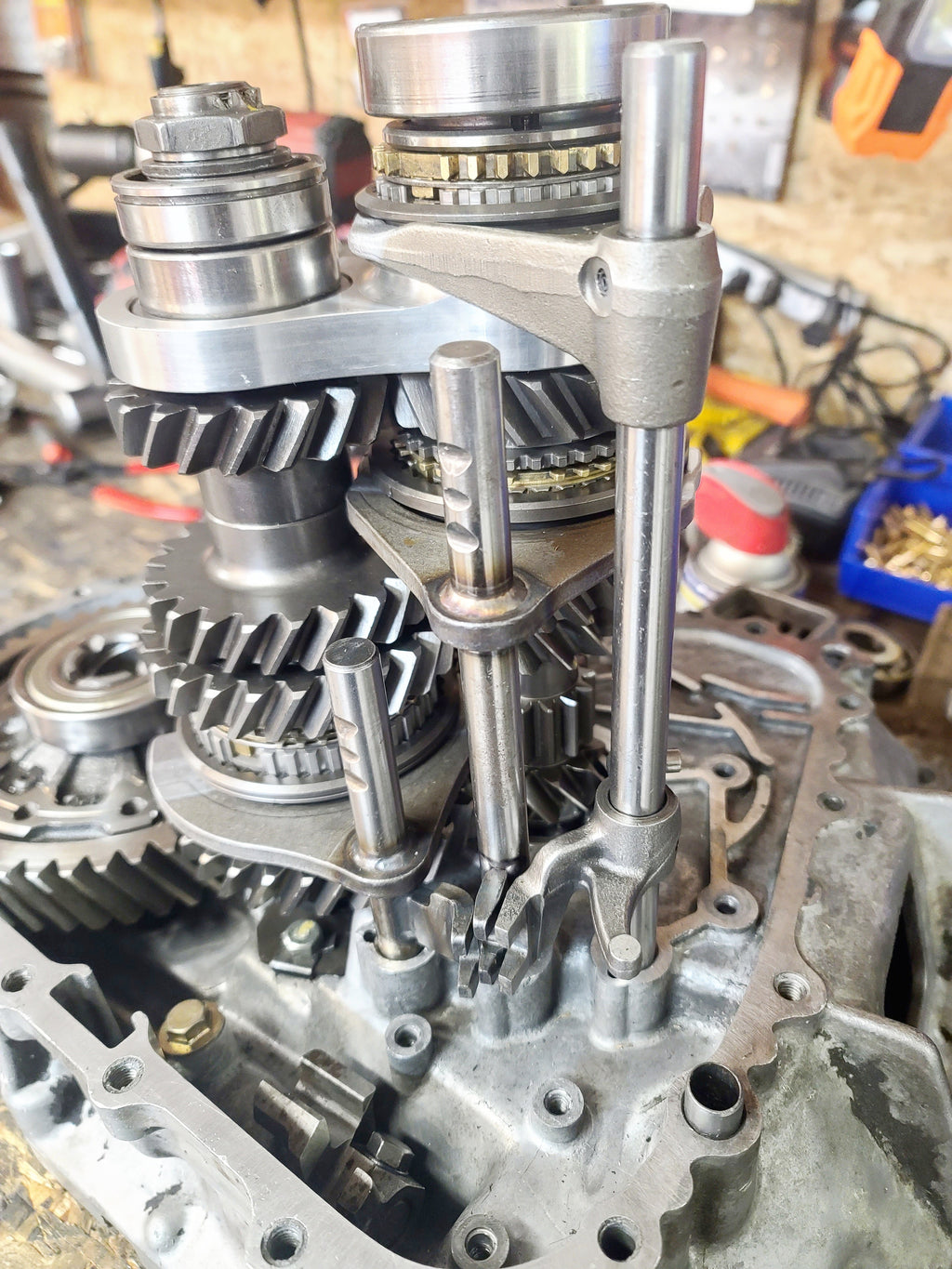 Honda B Series non-HD 5th gear cuff installed in transmission