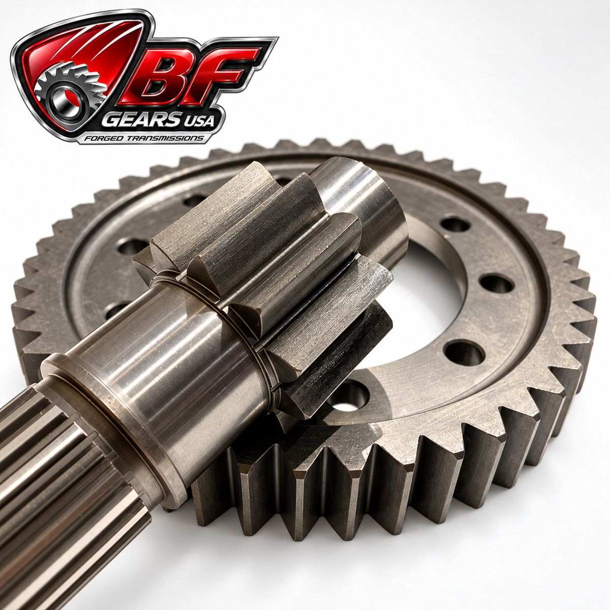 Honda B Series FWD final drive ring gear and shaft close-up – BF Gears USA