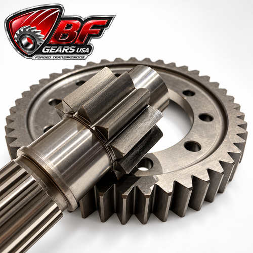 Honda B Series FWD final drive ring gear and shaft close-up – BF Gears USA