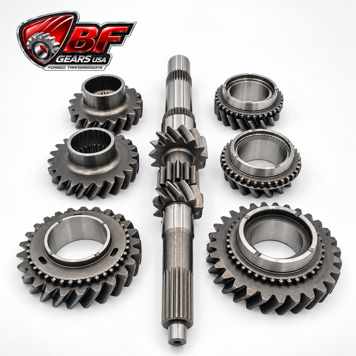 Honda B Series FWD helical 1-4 synchro gearset – complete set – BF Gears USA