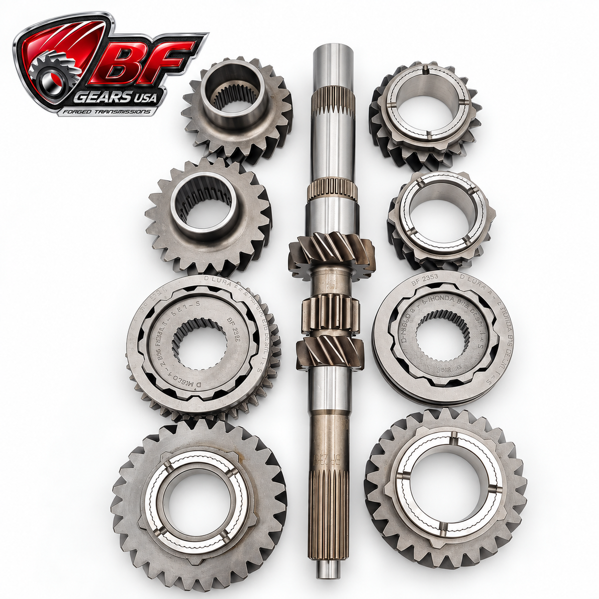 Honda B Series FWD helical DogBox gearset – complete set – BF Gears USA
