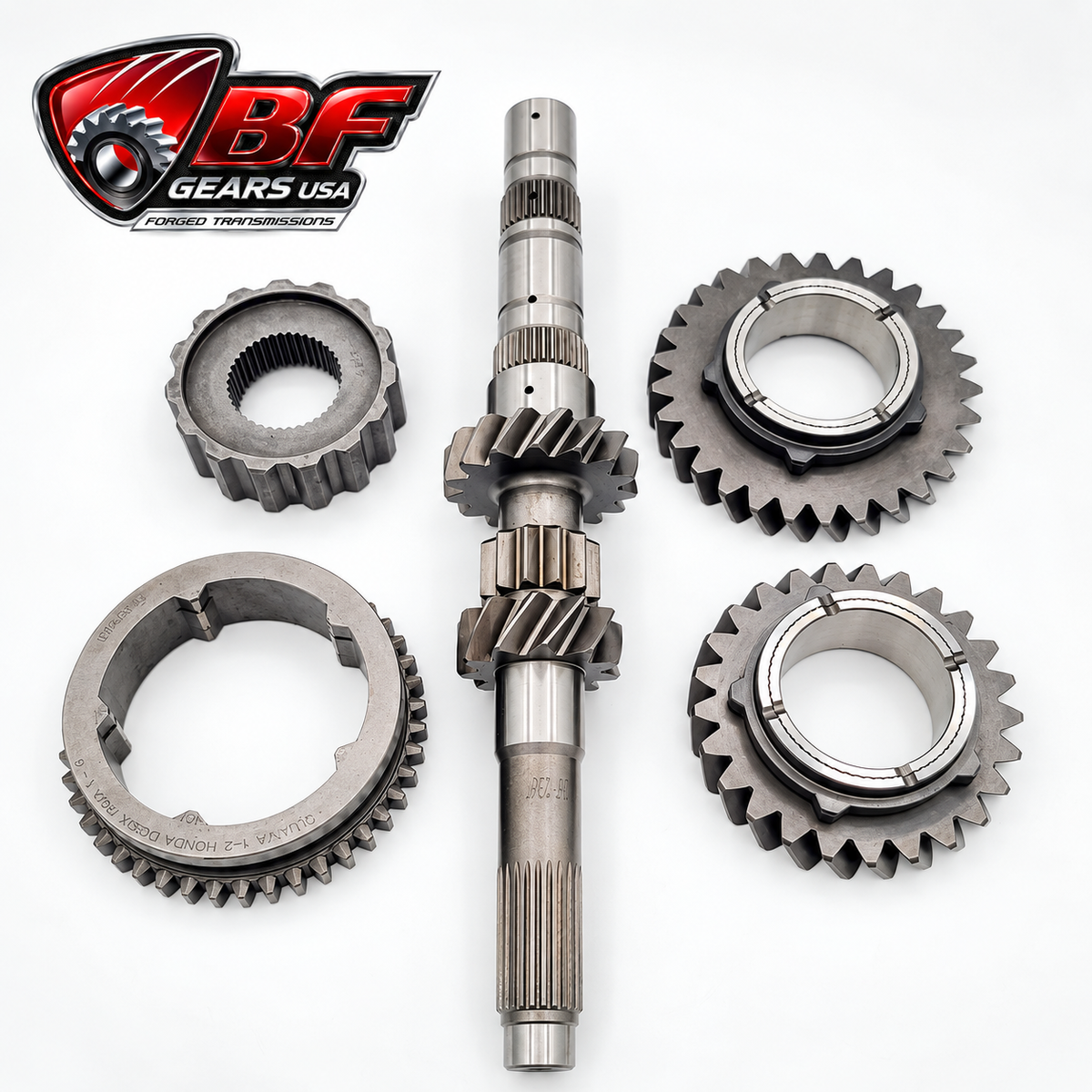 Honda K Series DogBox 1–2 gearset components by BF Gears USA