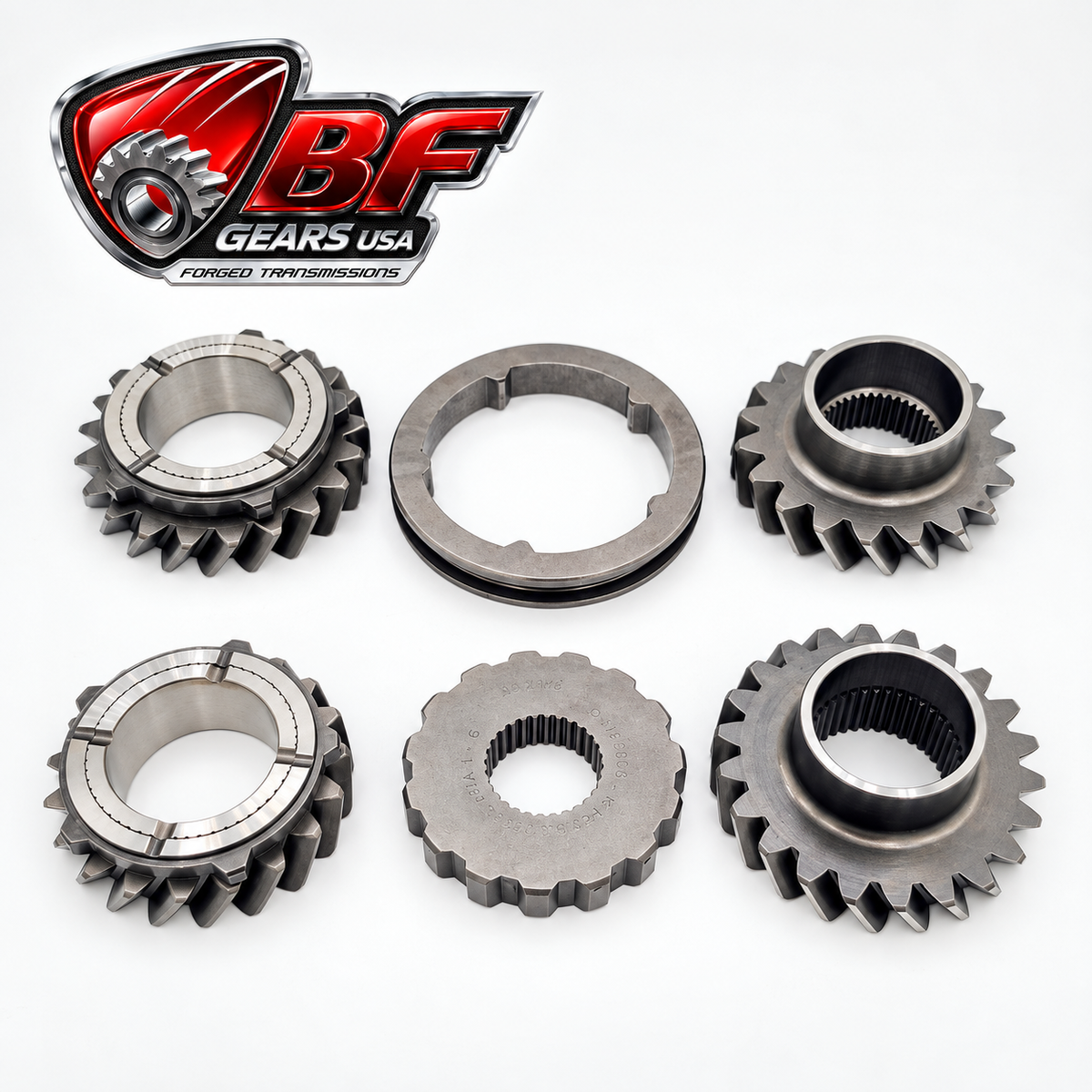 Honda K Series DogBox 3–4 gearset components by BF Gears USA