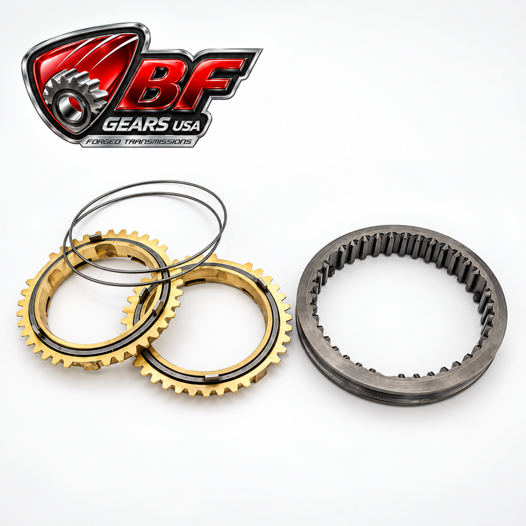 Honda K Series synchro engagement rings and slider detail