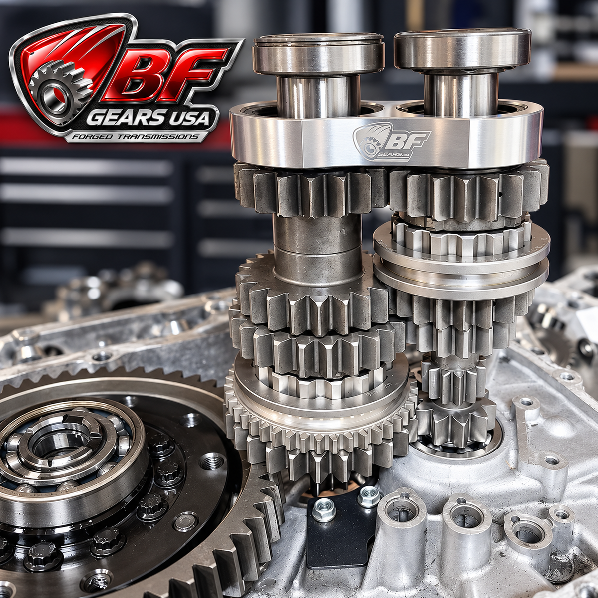 Honda K Series Turbo 1–4 HD full-race gearset installed in transmission